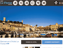 Tablet Screenshot of hotel-leflorian.com